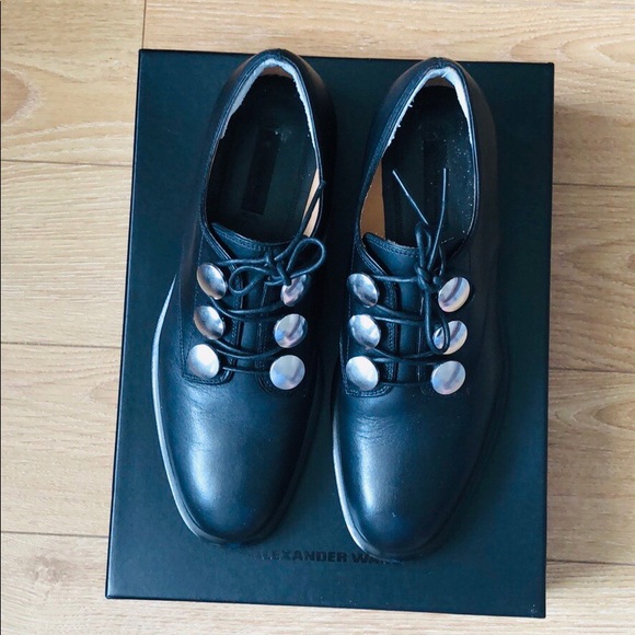 Alexander Wang Matilda Black Derby Shoes - Picture 8 of 12